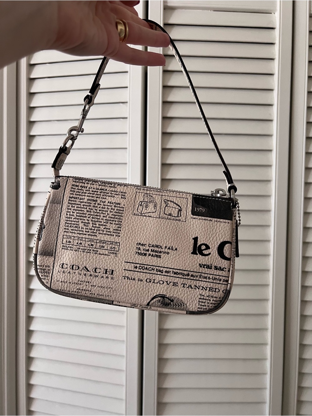 Coach Newspaper-Print Mini Shoulder Bag 90s Vibes